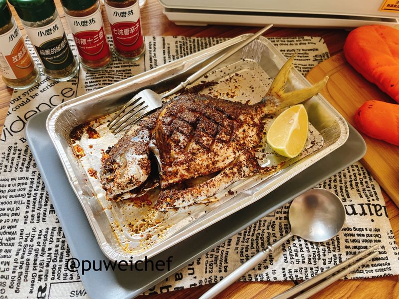 蒸烤香料鯧魚