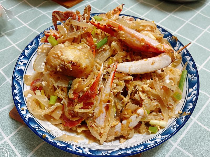 洋蔥炒螃蟹