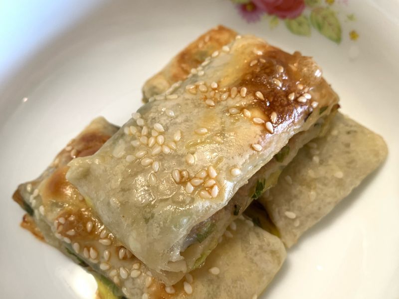 無肉不歡|香酥福菜肉餅*義美蔥油餅