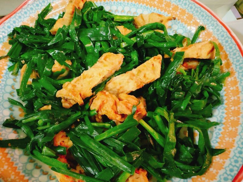 韭菜炒甜不辣
