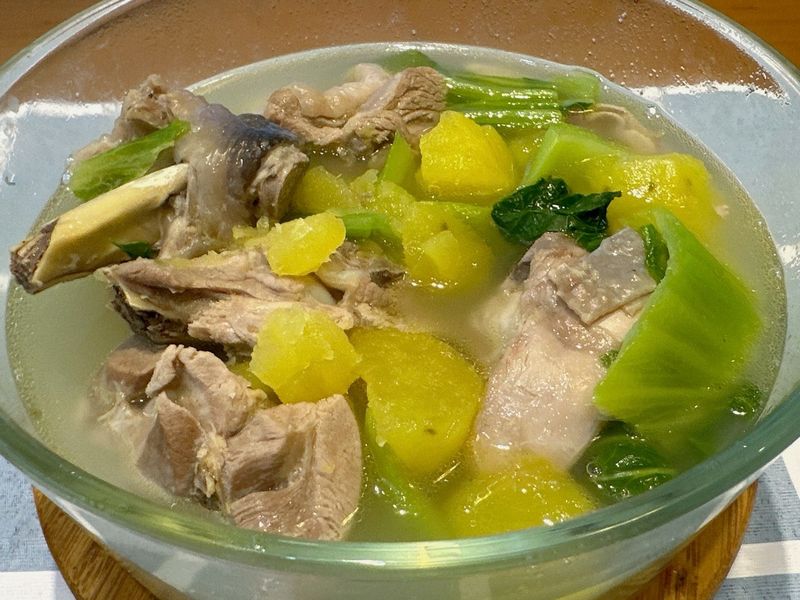 芥菜地瓜雞湯