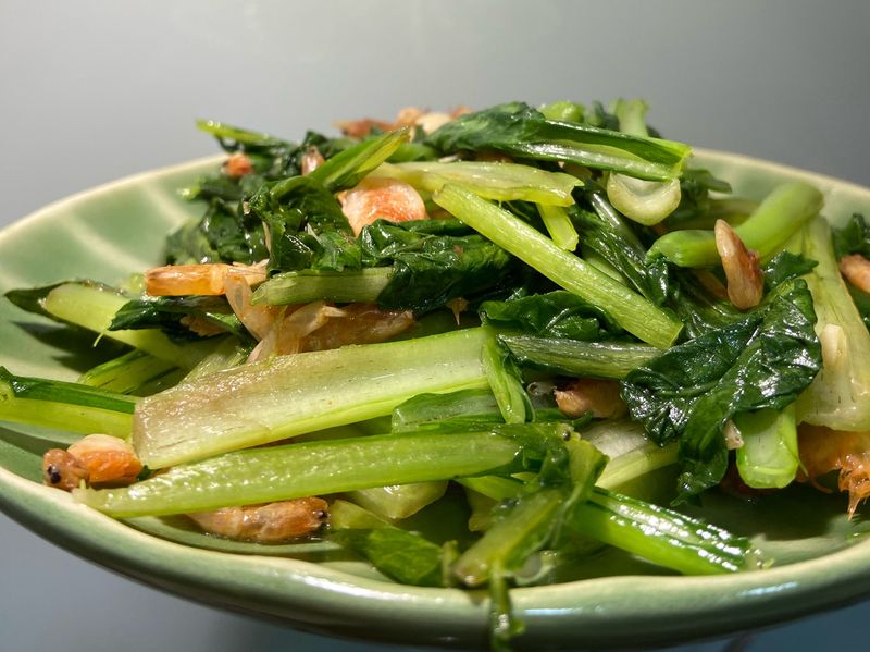 櫻花蝦炒油菜