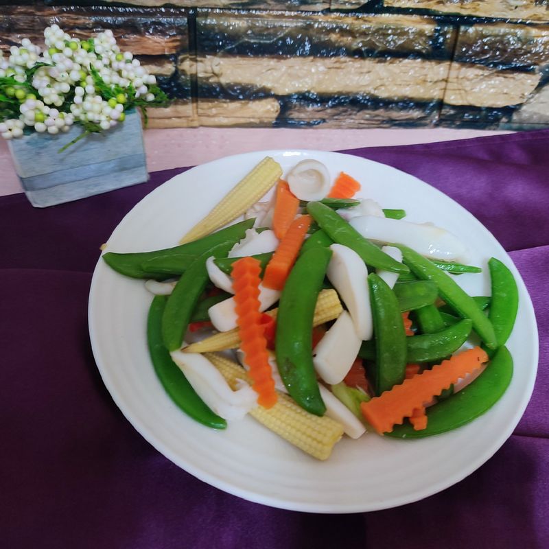 甜豆炒花枝