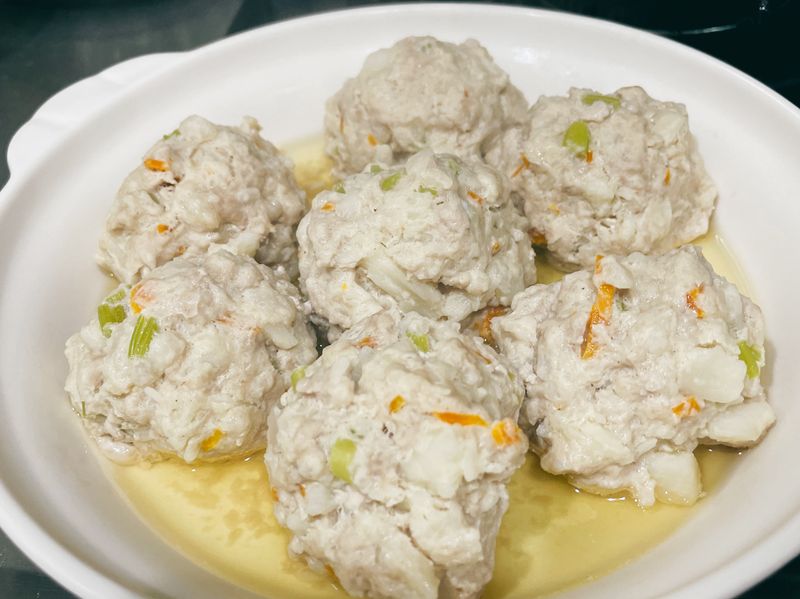 清蒸山藥|三鮮肉丸