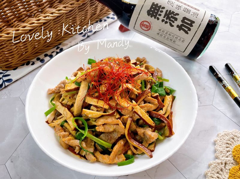 豆乾炒肉絲