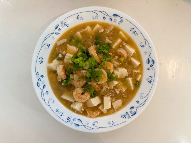金沙蝦仁豆腐