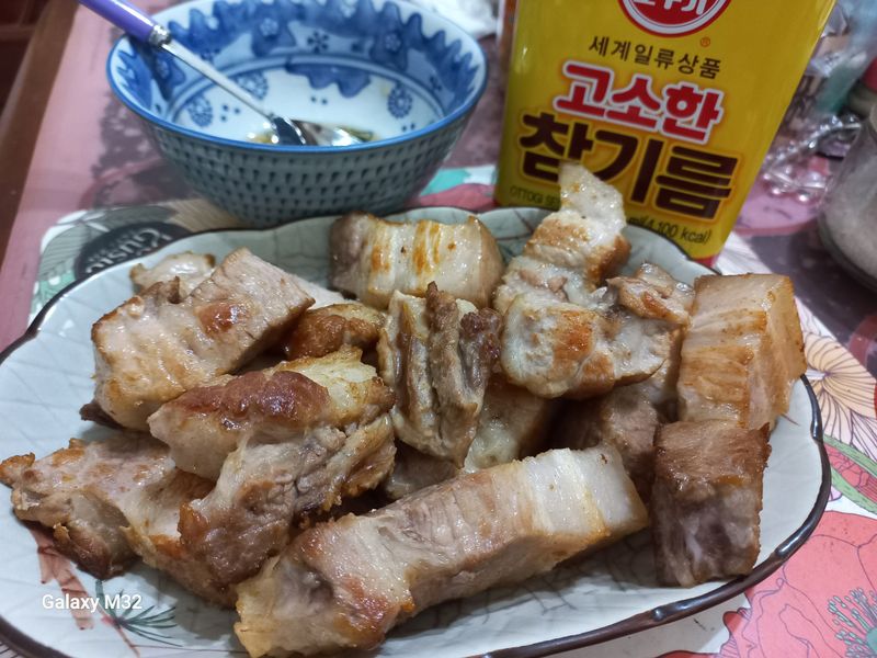 香煎韓式猪五花 ~簡單隨手做