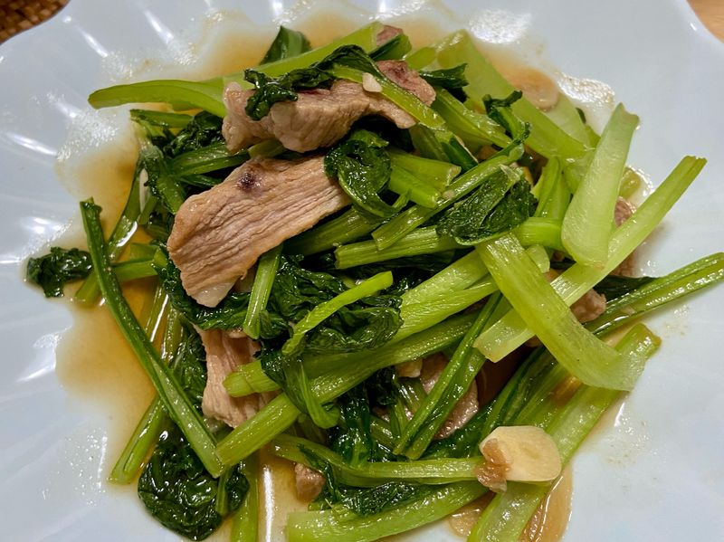 松阪豬炒油菜