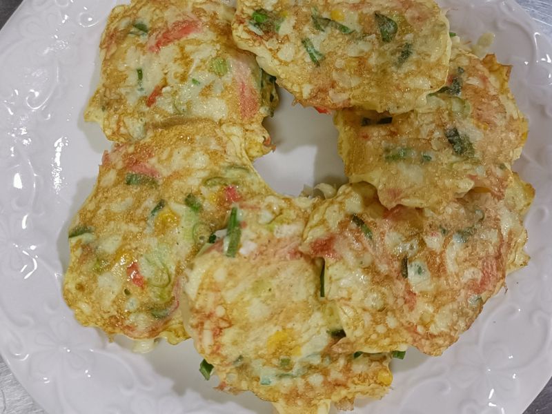 無粉蔬菜蟹肉煎餅