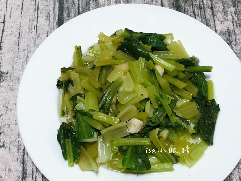 蒜香炒油菜