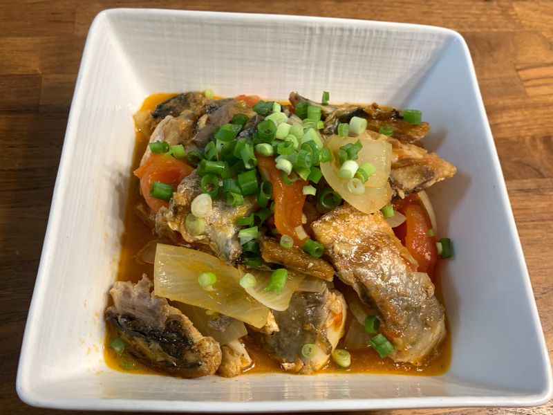 番茄鯖魚煮