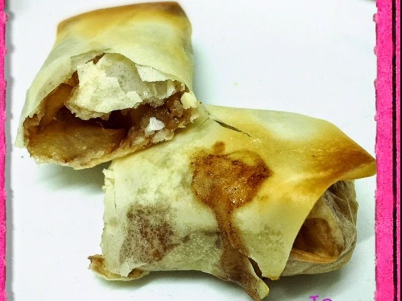 肉桂蘋果焗春卷(by Jo)