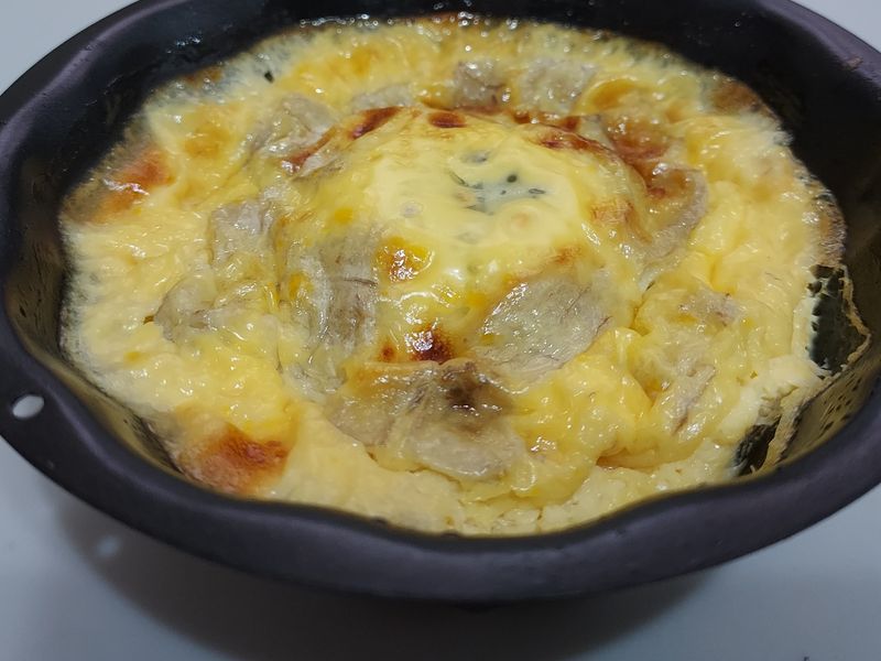香蕉烤蛋奶