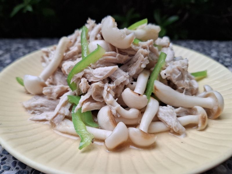超市料理-雪白雞絲菇菇