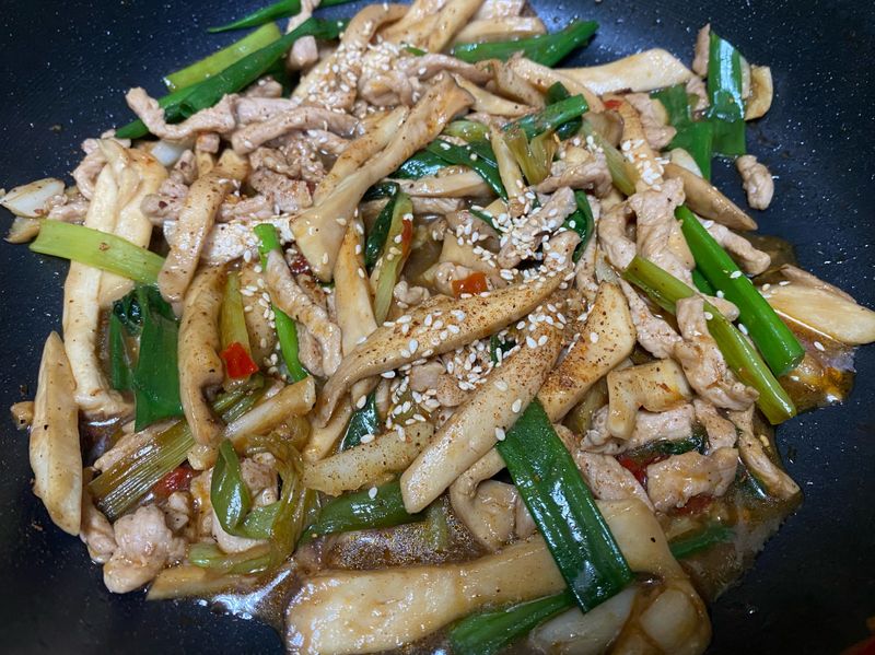 塔香豬肉杏鮑菇