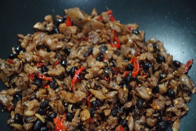 辣炒豆豉菜脯