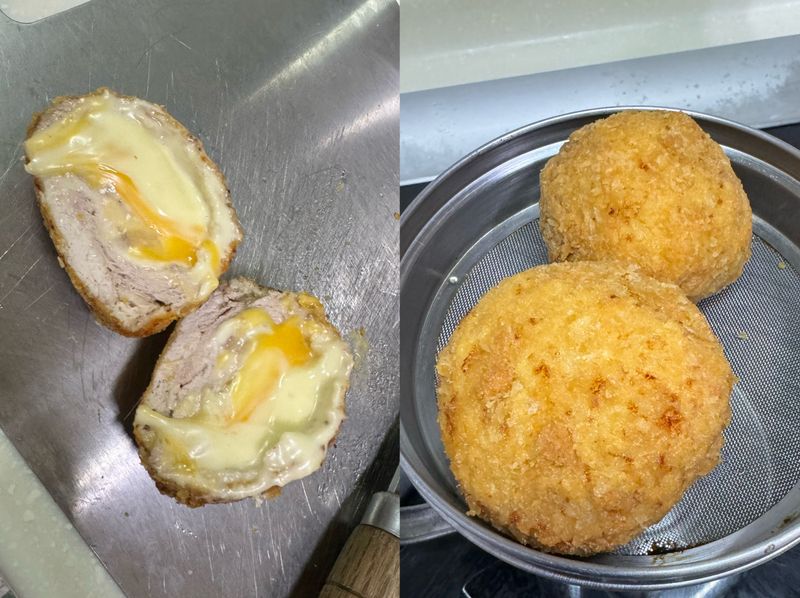 拉~絲~雙色炸豬排