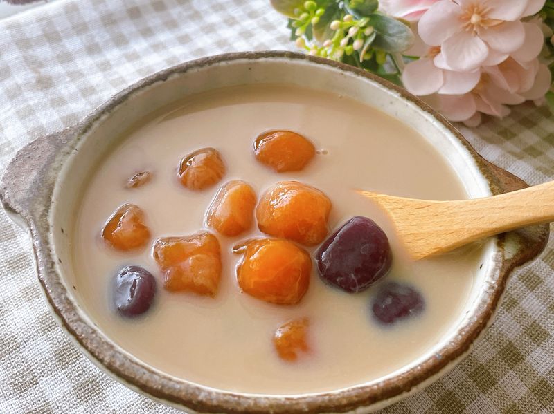 南瓜紫薯圓甜湯(全素)