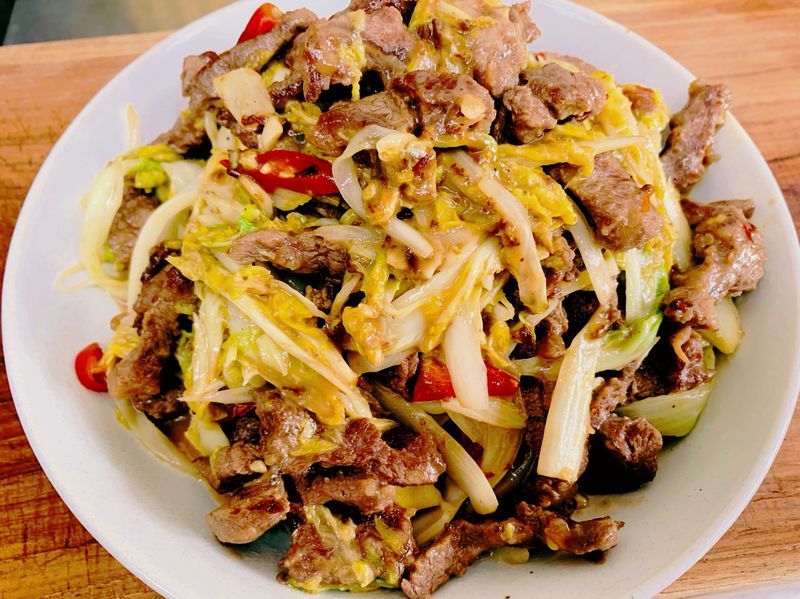 娃娃炒牛排