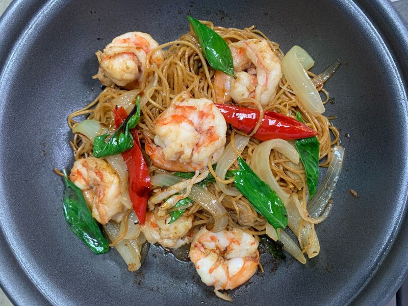 鮮蝦撈麵
