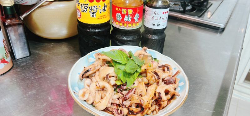 15分鐘上菜~三杯塔香魷魚