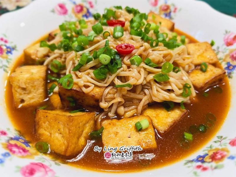 金針菇燒豆腐