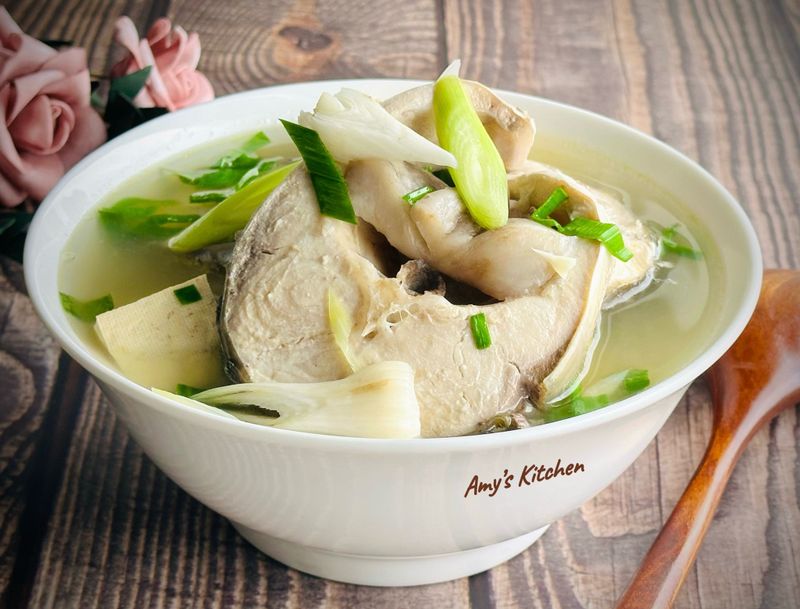 味噌烏魚湯