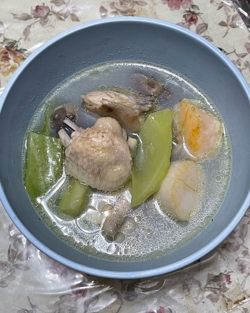 刈菜干貝雞湯