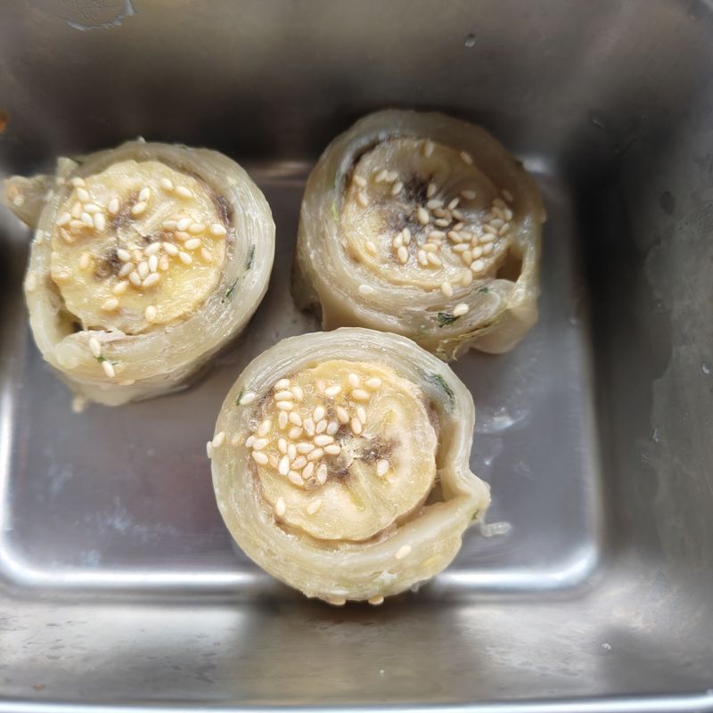 香蕉蔥油餅捲