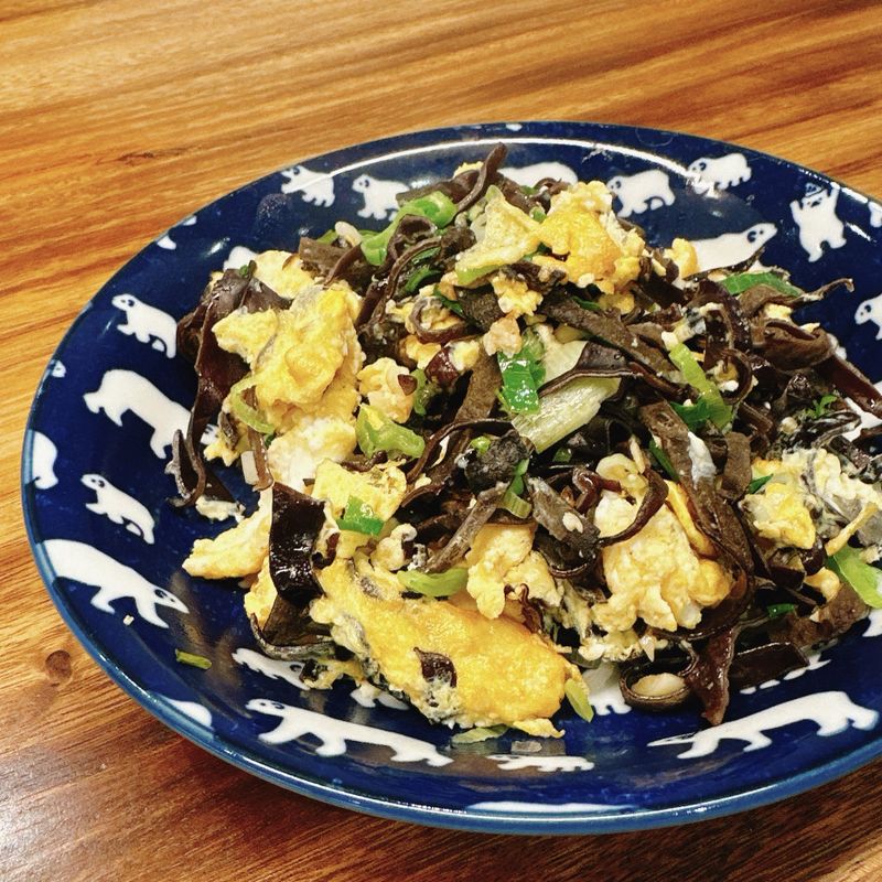 麻油木耳炒蛋