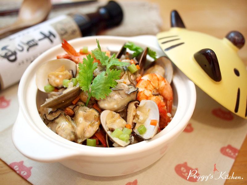 《Peggy廚房》鮮蚵海鮮釜飯 ─ 時間淬釀的甘露之味