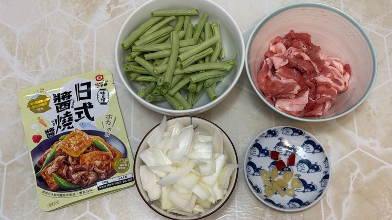龜甲萬味自慢-日式醬燒醬|四季豆燴豬肉