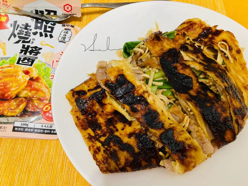 龜甲萬味自慢-照燒醬|照燒豆皮肉捲
