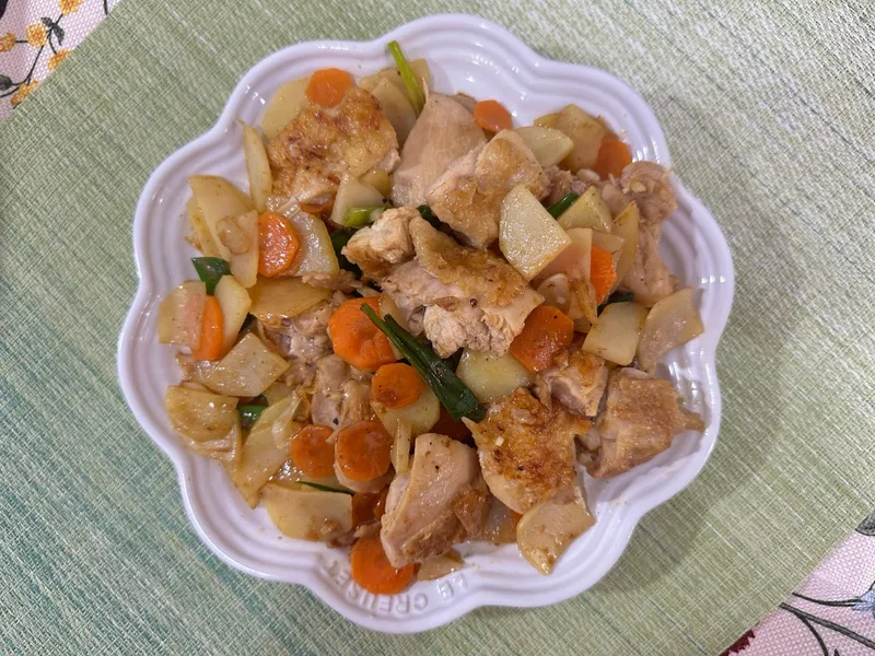 蠔油炒雞腿排
