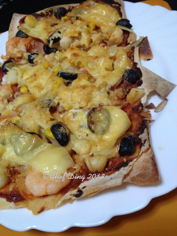 CDE 春卷皮都可以做批薩PIZZA