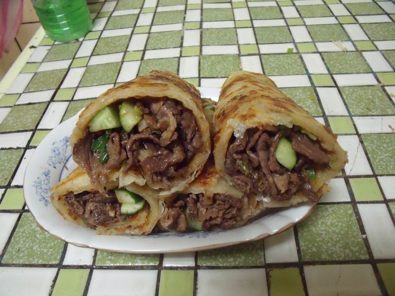 沙茶牛肉捲餅
