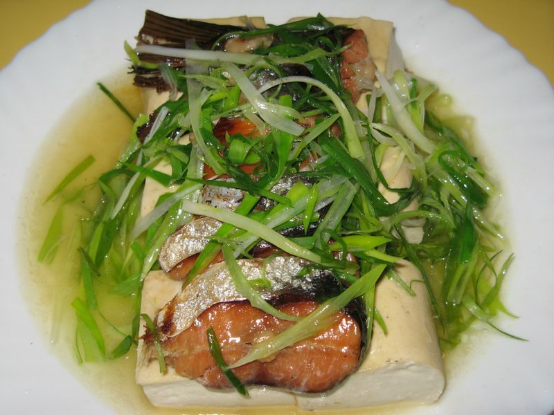 清蒸煙燻鮭魚