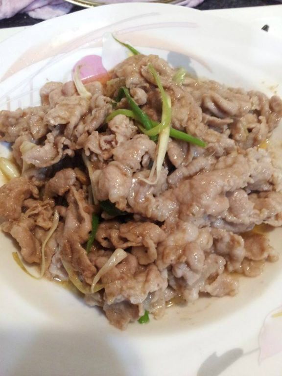 沙茶炒豬肉片
