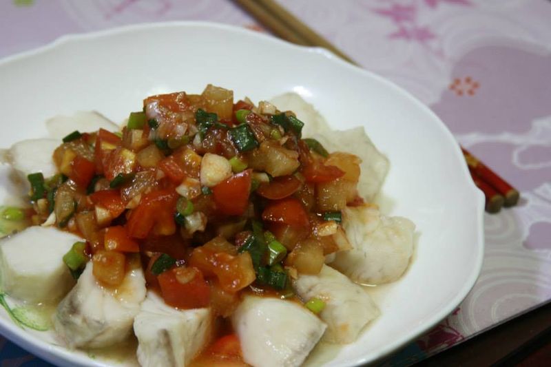 茄汁魚塊