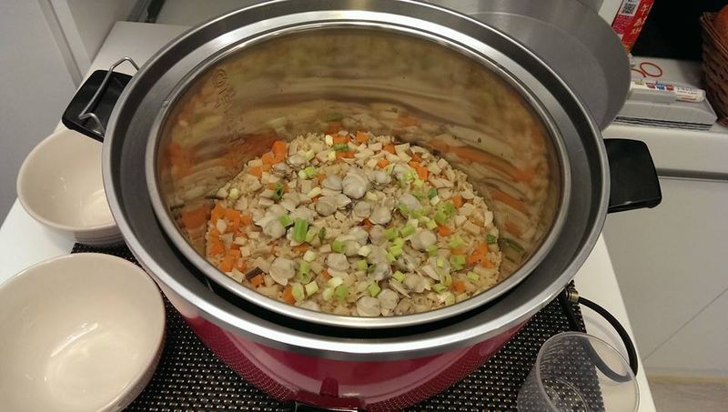 蛤蠣鮮菇炊飯
