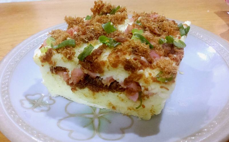 香蔥肉鬆蒸蛋糕