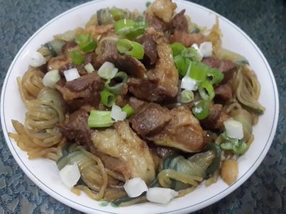 排骨燒蒟蒻捲