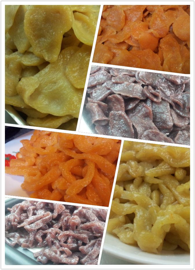 天然養身麵疙瘩~紫心黃心地瓜.紅蘿蔔