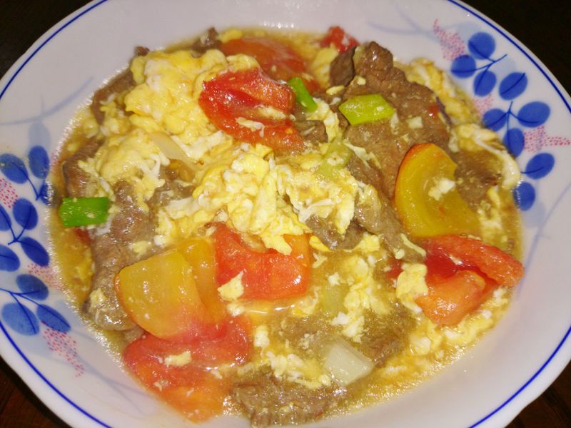 蕃茄滑蛋牛肉