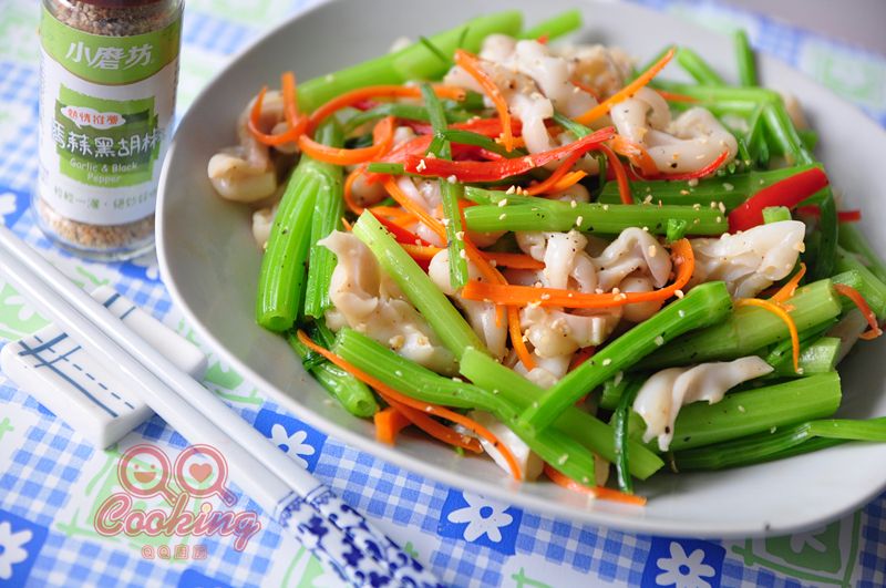 芹菜炒魚肚
