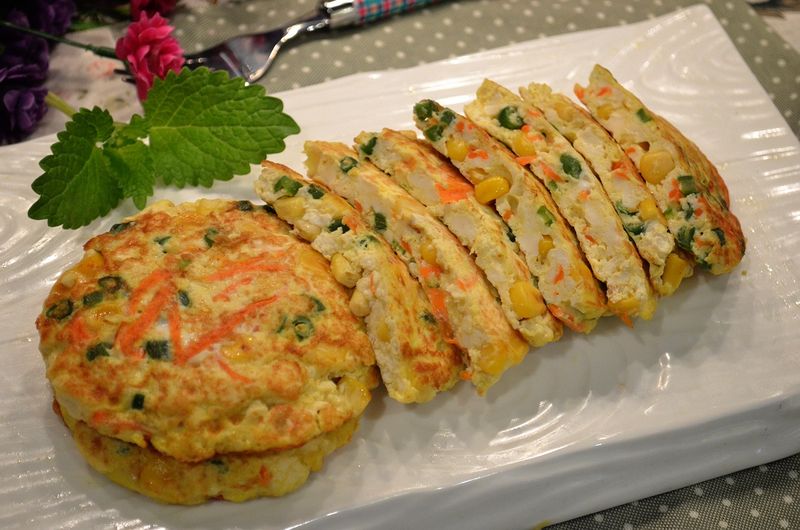 豆腐蔬菜蛋餅