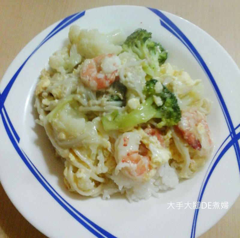 蝦仁蔬菜燴飯