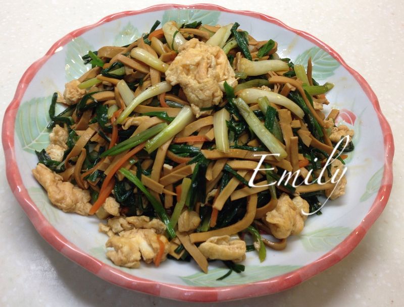 珠蔥炒豆干絲