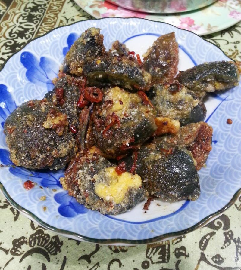 XO醬炒皮蛋