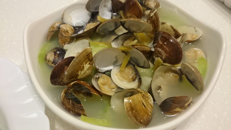 清蒸蛤蜊絲瓜